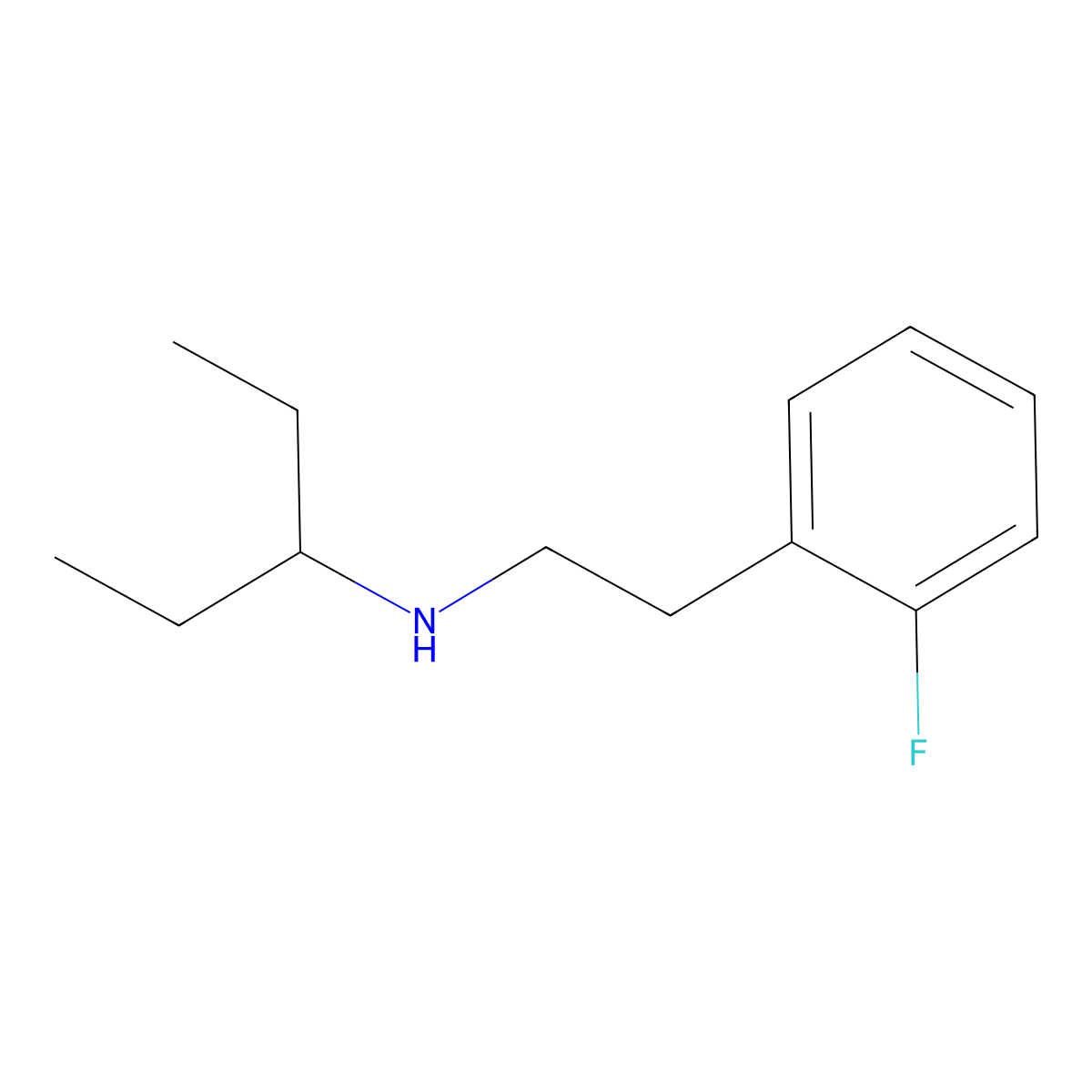[2-(2-Fluorophenyl)ethyl](pentan-3-YL)amine molecular structure, CAS 1019480-18-2