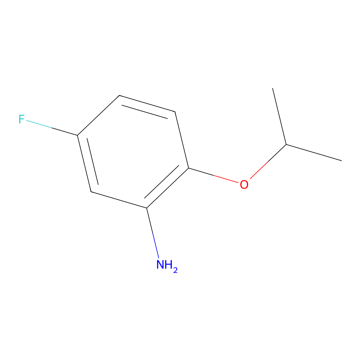 5-Fluoro-2-(propan-2-yloxy)aniline molecular structure, CAS 1019484-18-4