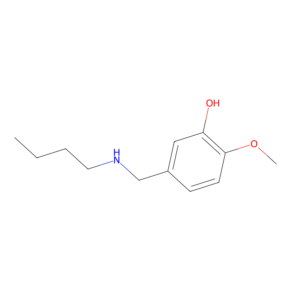 5-[(Butylamino)methyl]-2-methoxyphenol molecular structure, CAS 1019489-94-1