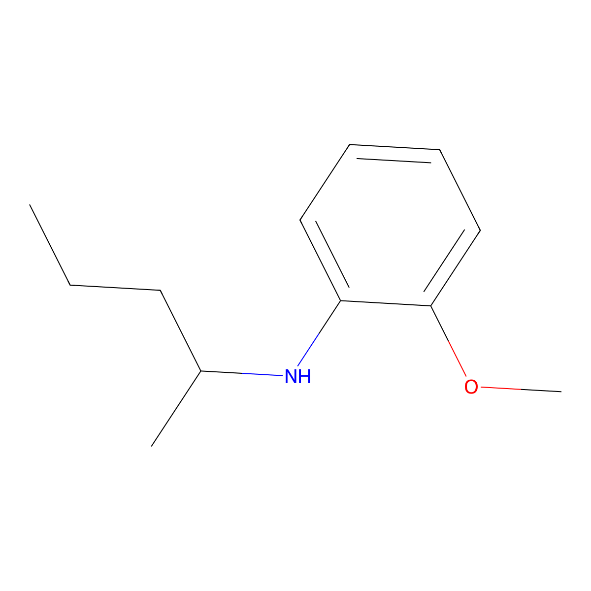 2-Methoxy-N-(pentan-2-YL)aniline molecular structure, CAS 1019490-08-4