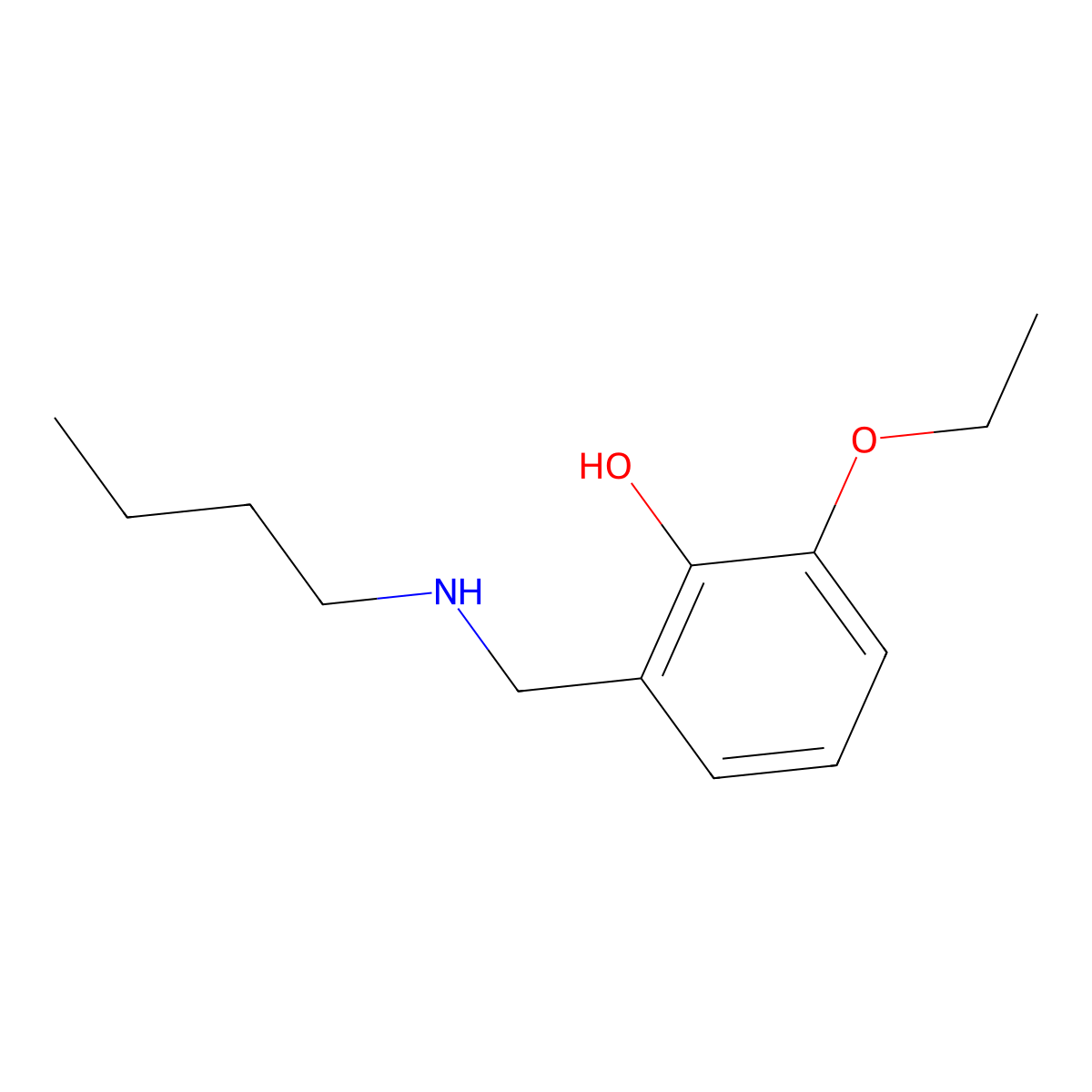 2-[(Butylamino)methyl]-6-ethoxyphenol molecular structure, CAS 1019490-15-3
