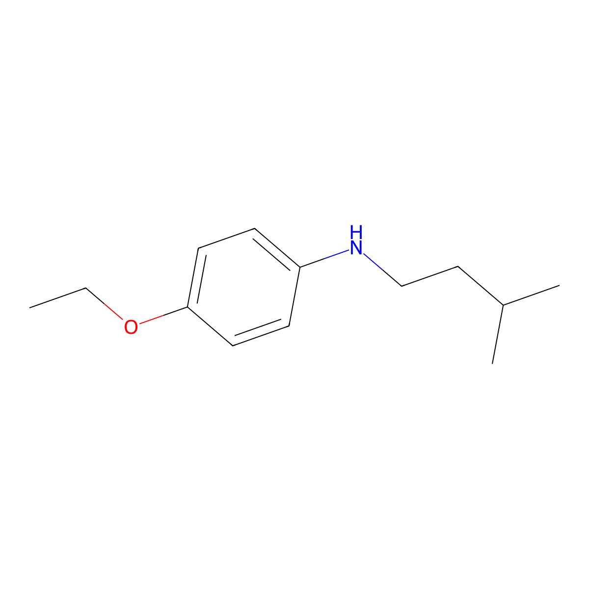 4-ethoxy-N-(3-methylbutyl)aniline molecular structure, CAS 1019490-32-4