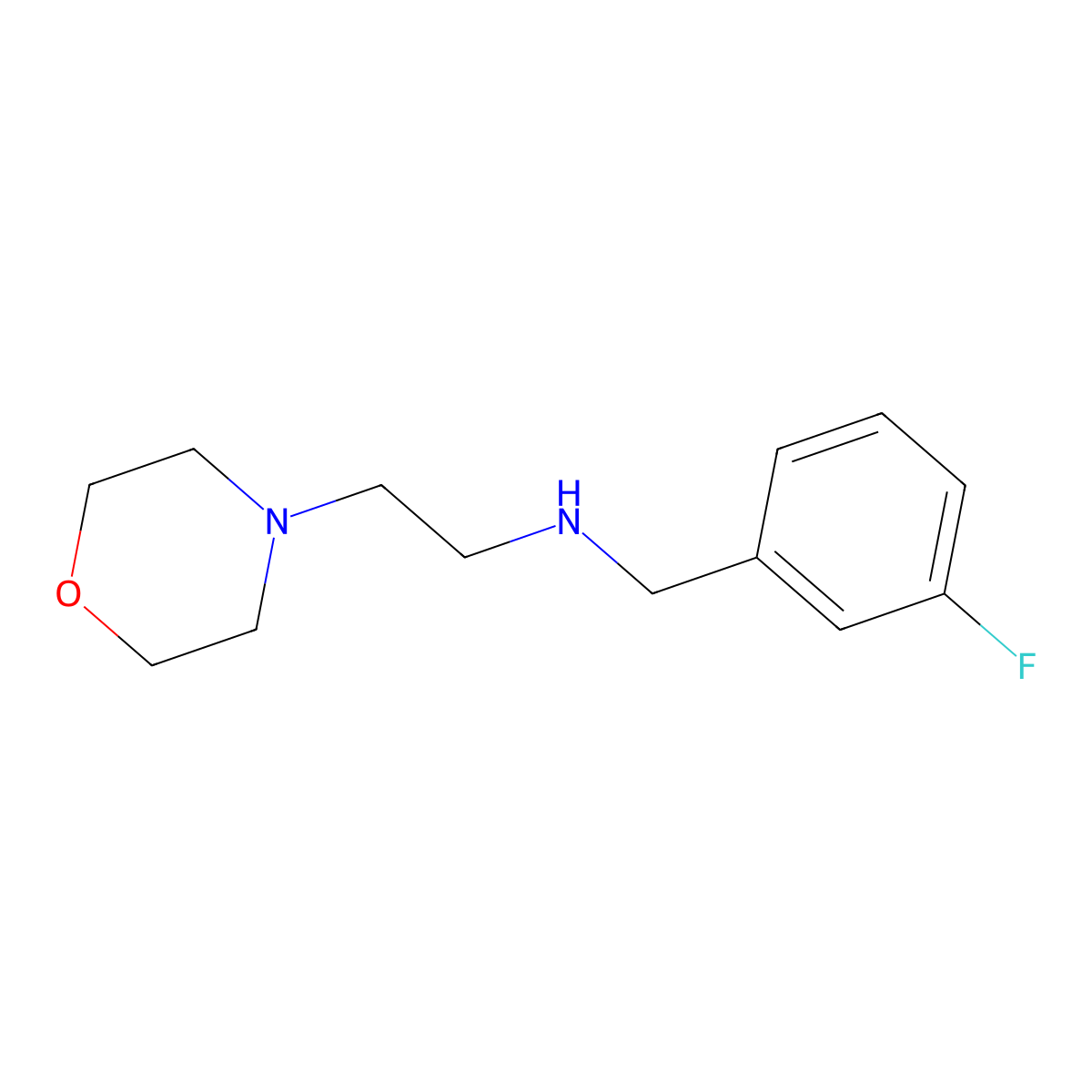 [(3-Fluorophenyl)methyl][2-(morpholin-4-yl)ethyl]amine molecular structure, CAS 1019491-48-5