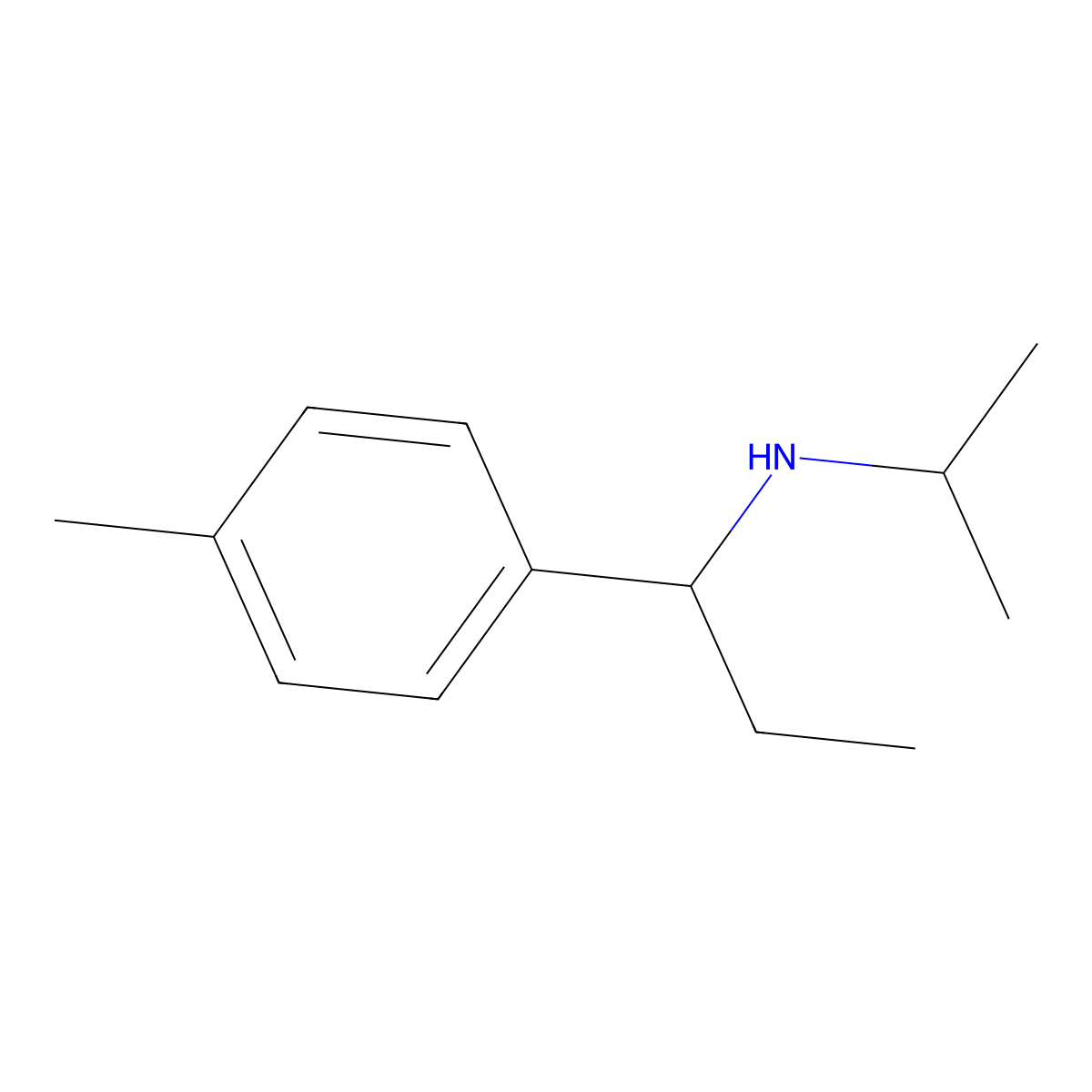 [1-(4-Methylphenyl)propyl](propan-2-yl)amine molecular structure, CAS 1019498-76-0