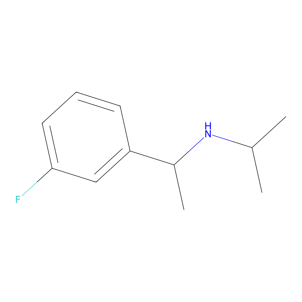 [1-(3-Fluorophenyl)ethyl](propan-2-yl)amine molecular structure, CAS 1019498-92-0