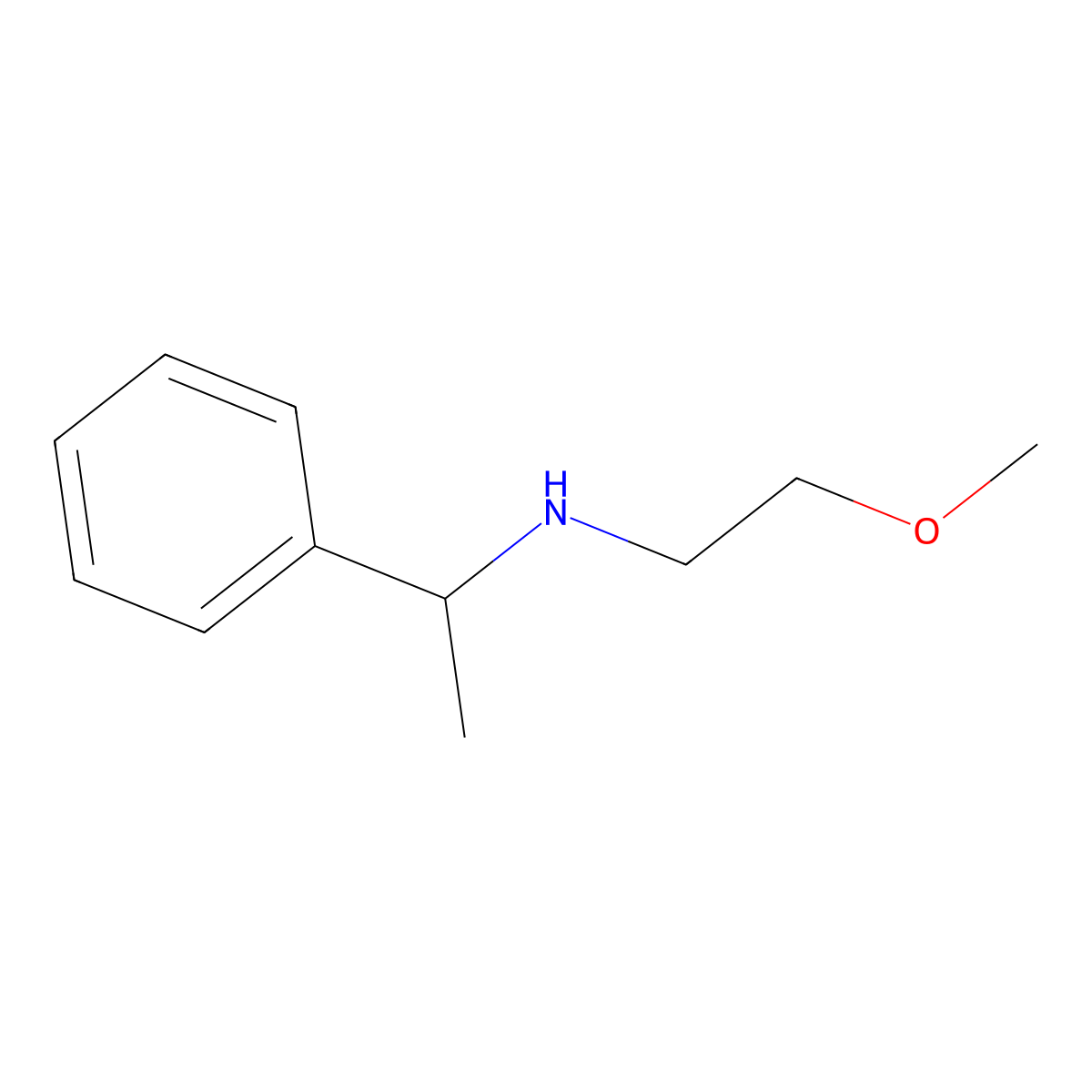 (2-Methoxyethyl)(1-phenylethyl)amine molecular structure, CAS 1019499-28-5