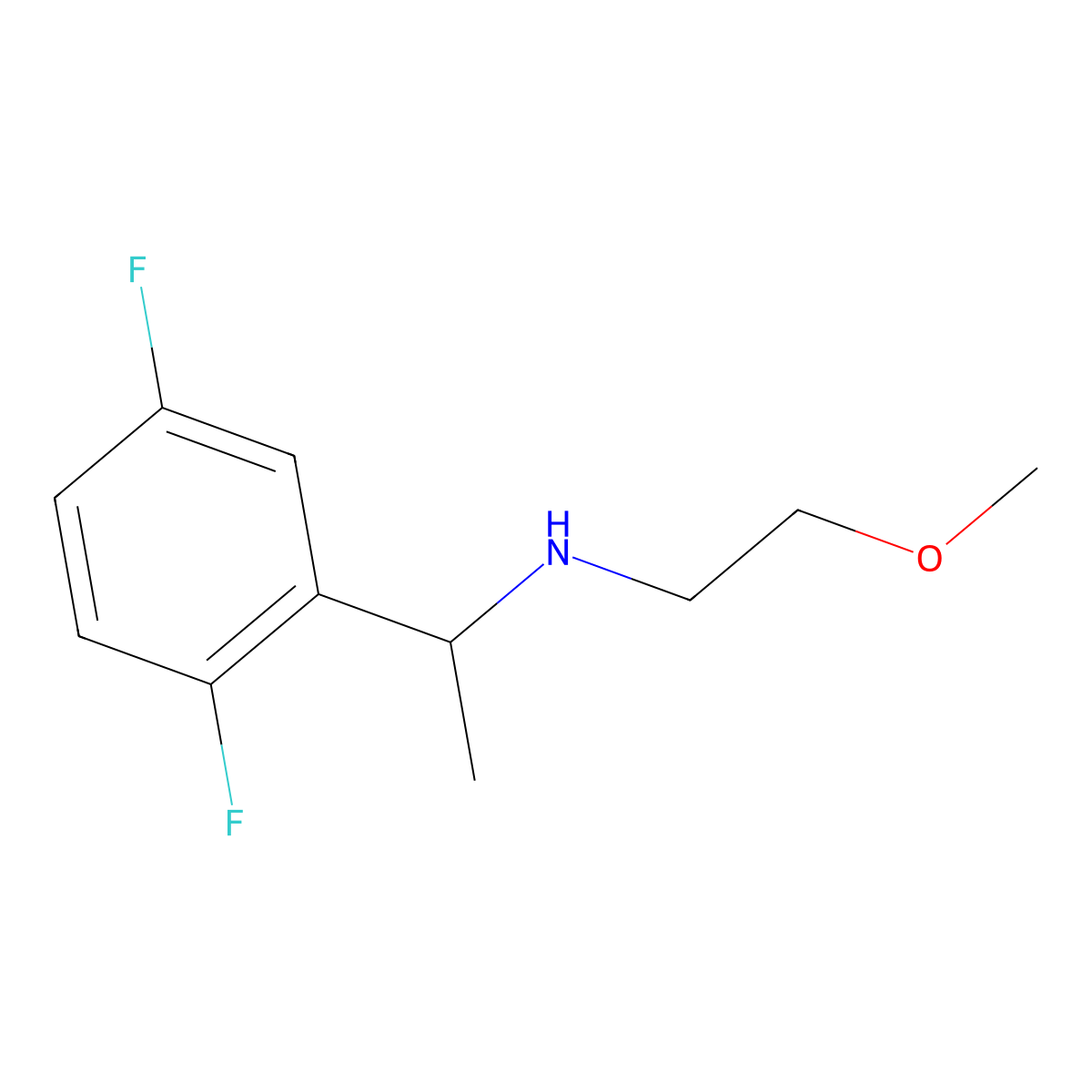 [1-(2,5-Difluorophenyl)ethyl](2-methoxyethyl)amine molecular structure, CAS 1019499-92-3