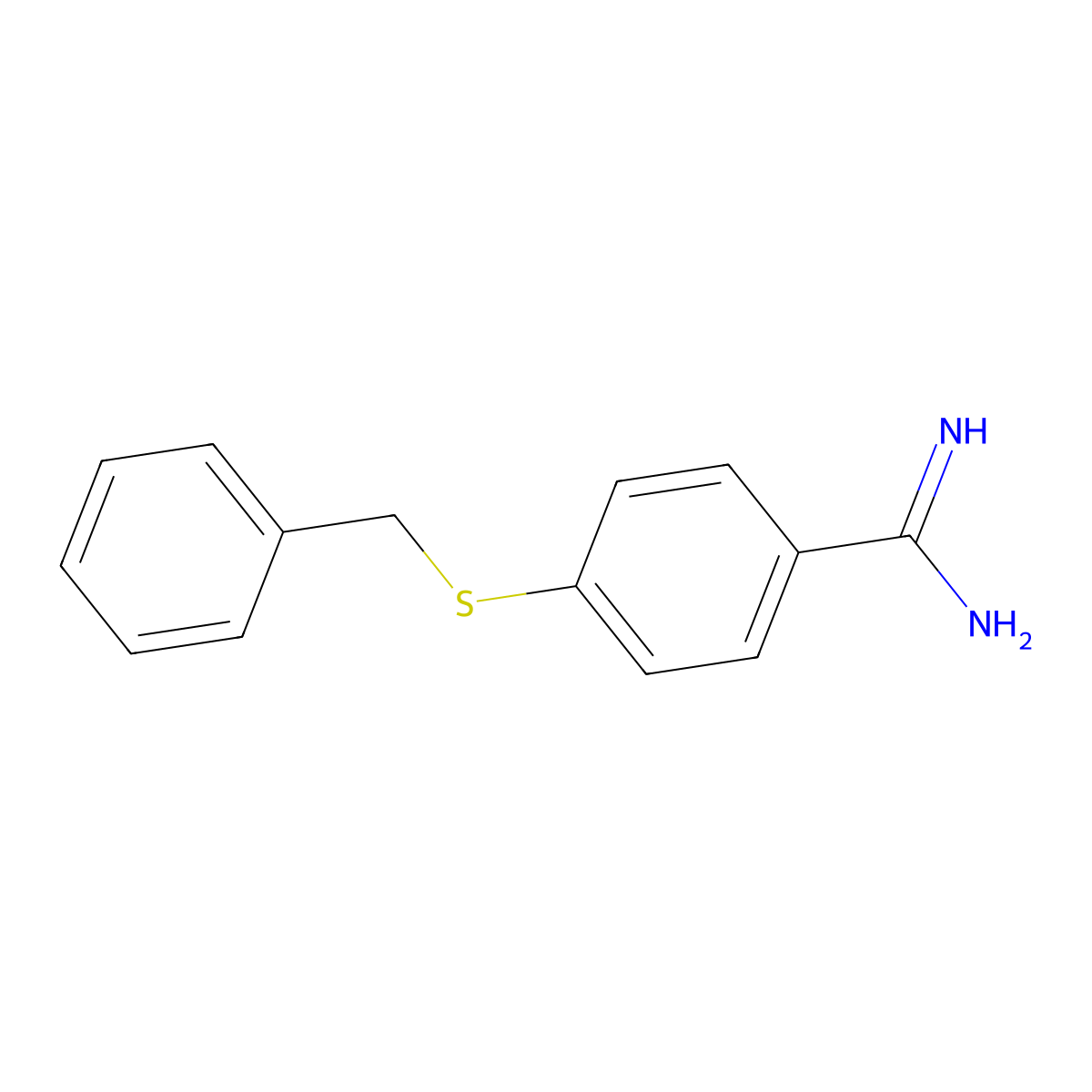4-(Benzylthio)benzamidine molecular structure, CAS 1019499-93-4