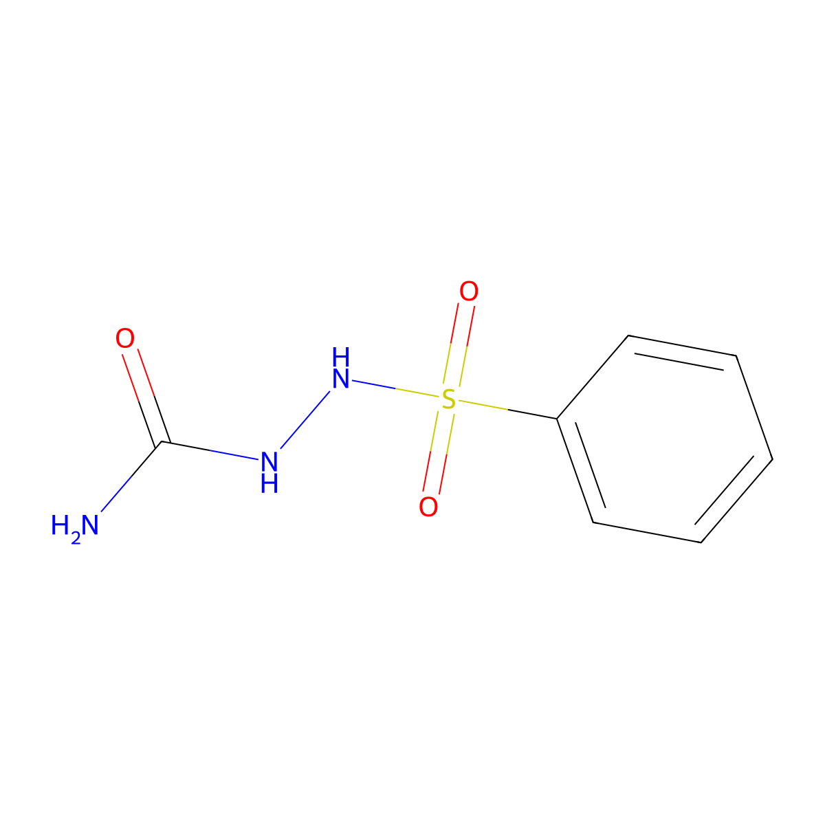 2-(Phenylsulfonyl)hydrazinecarboxamide molecular structure, CAS 10195-68-3