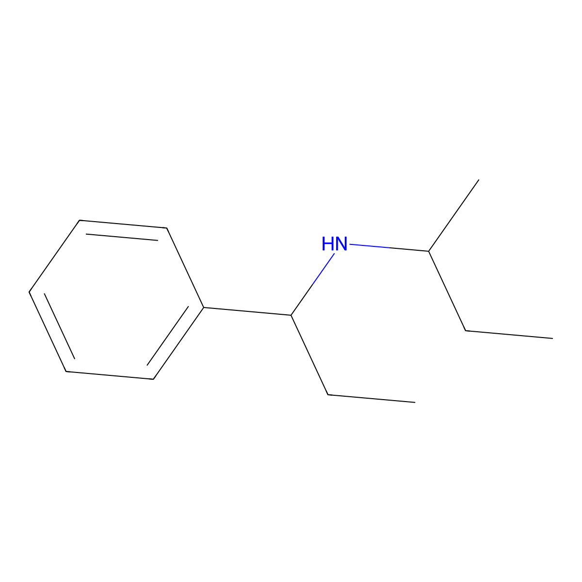 (Butan-2-yl)(1-phenylpropyl)amine molecular structure, CAS 1019500-44-7