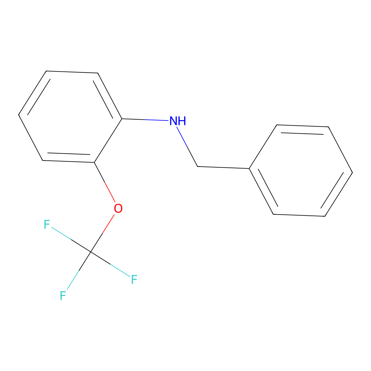 N-benzyl-2-(trifluoromethoxy)aniline molecular structure, CAS 1019503-09-3