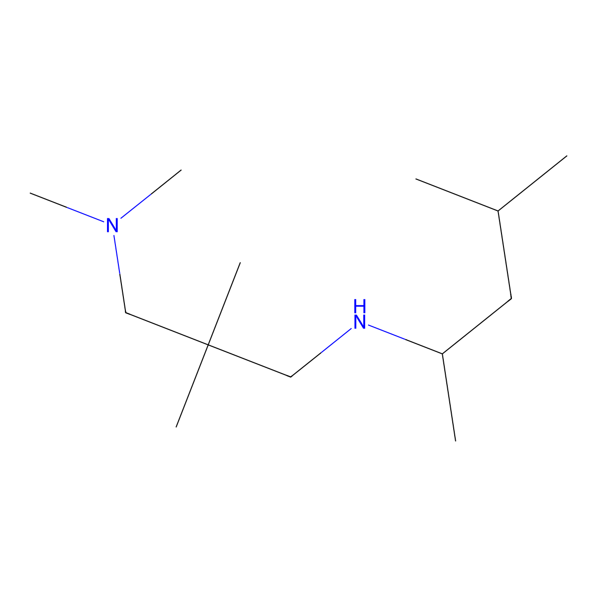 [3-(Dimethylamino)-2,2-dimethylpropyl](4-methylpentan-2-YL)amine molecular structure, CAS 1019504-84-7