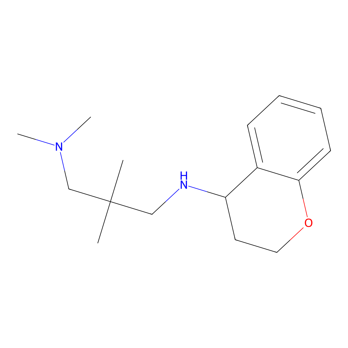 N-[3-(Dimethylamino)-2,2-dimethylpropyl]-3,4-dihydro-2H-1-benzopyran-4-amine molecular structure, CAS 1019505-45-3