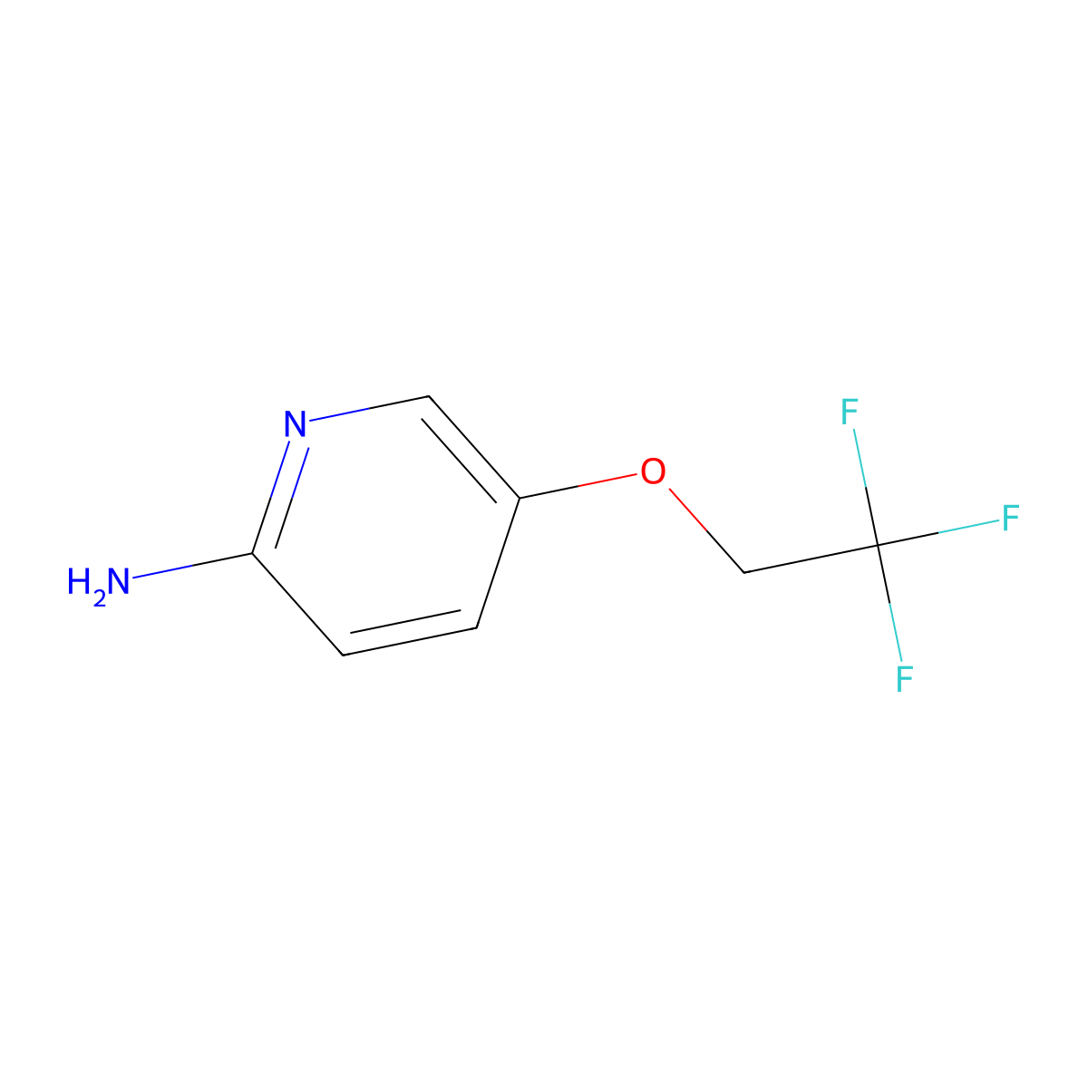 5-(2,2,2-Trifluoroethoxy)pyridin-2-amine molecular structure, CAS 1019508-89-4