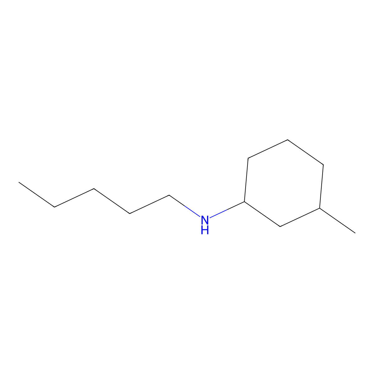 3-methyl-N-pentylcyclohexan-1-amine molecular structure, CAS 1019511-48-8