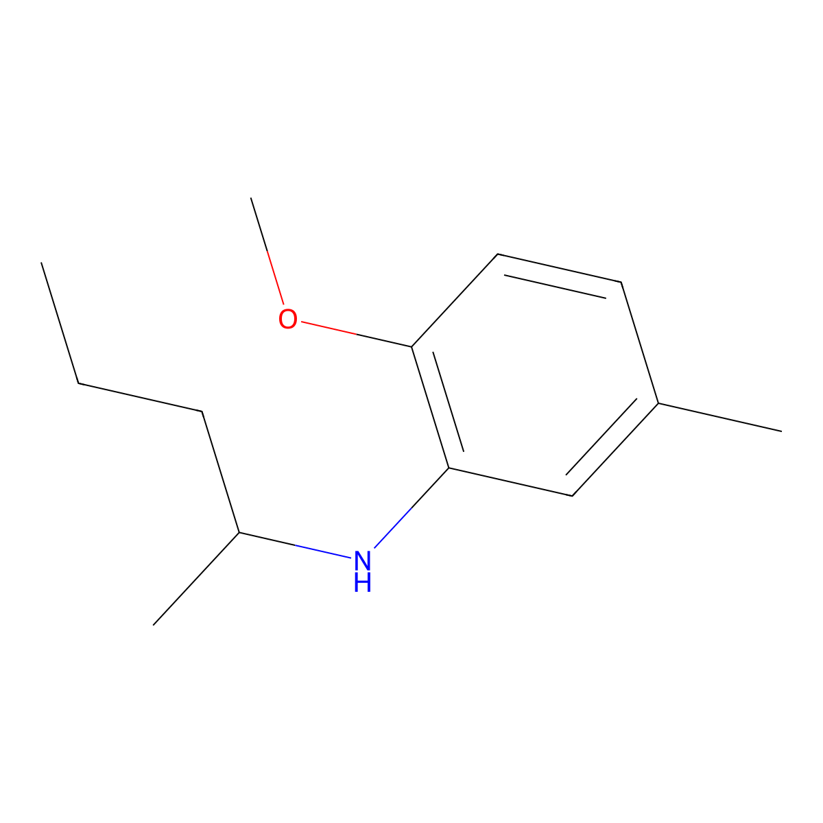 2-Methoxy-5-methyl-N-(pentan-2-YL)aniline molecular structure, CAS 1019514-89-6