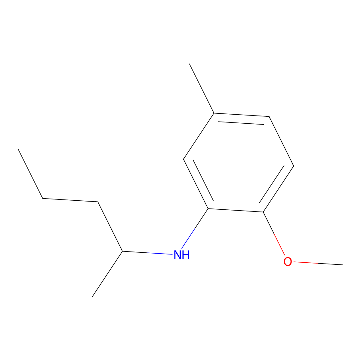 2-Methoxy-5-methyl-N-(pentan-2-YL)aniline molecular structure, CAS 1019514-89-6