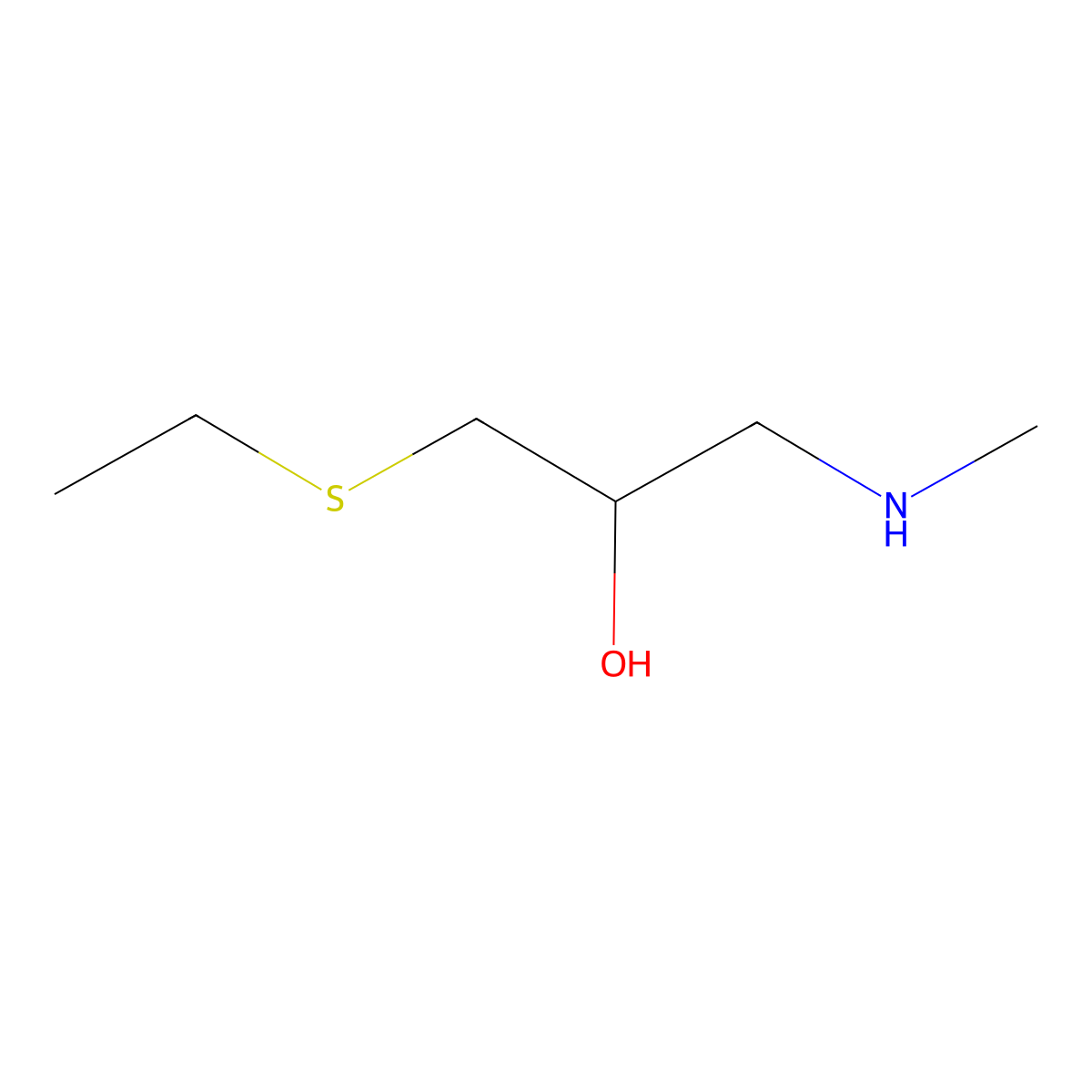 1-(Ethylthio)-3-(methylamino)propan-2-ol molecular structure, CAS 1019514-98-7