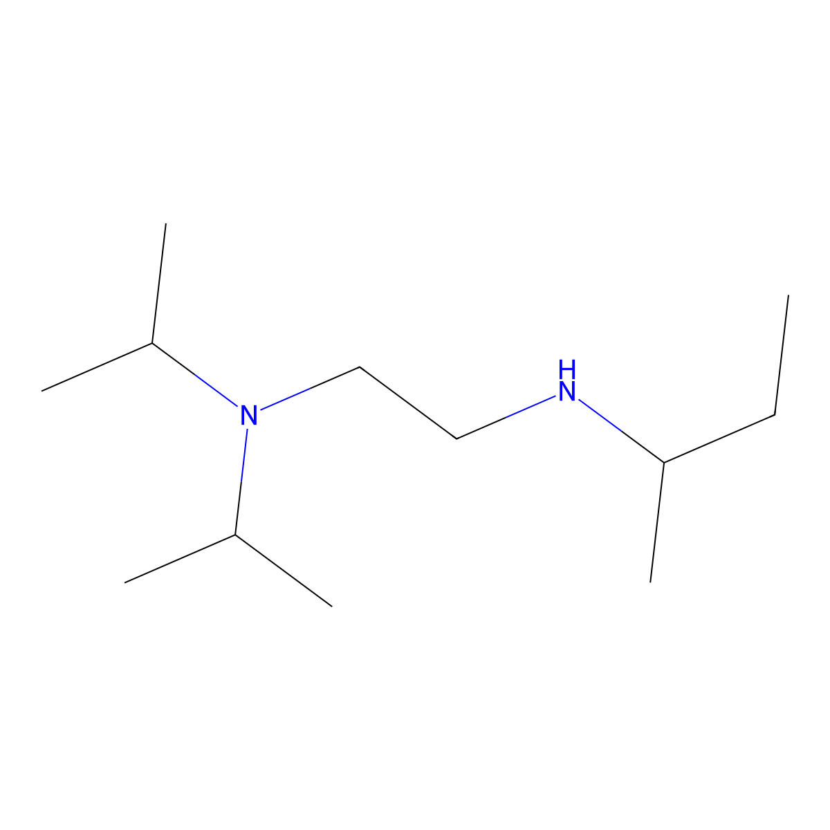 {2-[Bis(propan-2-yl)amino]ethyl}(butan-2-yl)amine molecular structure, CAS 1019517-72-6