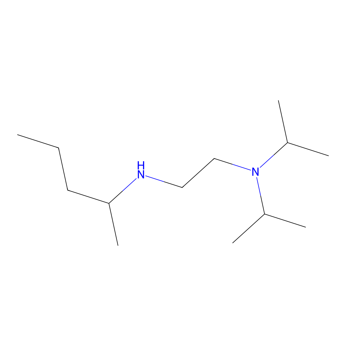 {2-[Bis(propan-2-yl)amino]ethyl}(pentan-2-yl)amine molecular structure, CAS 1019517-75-9