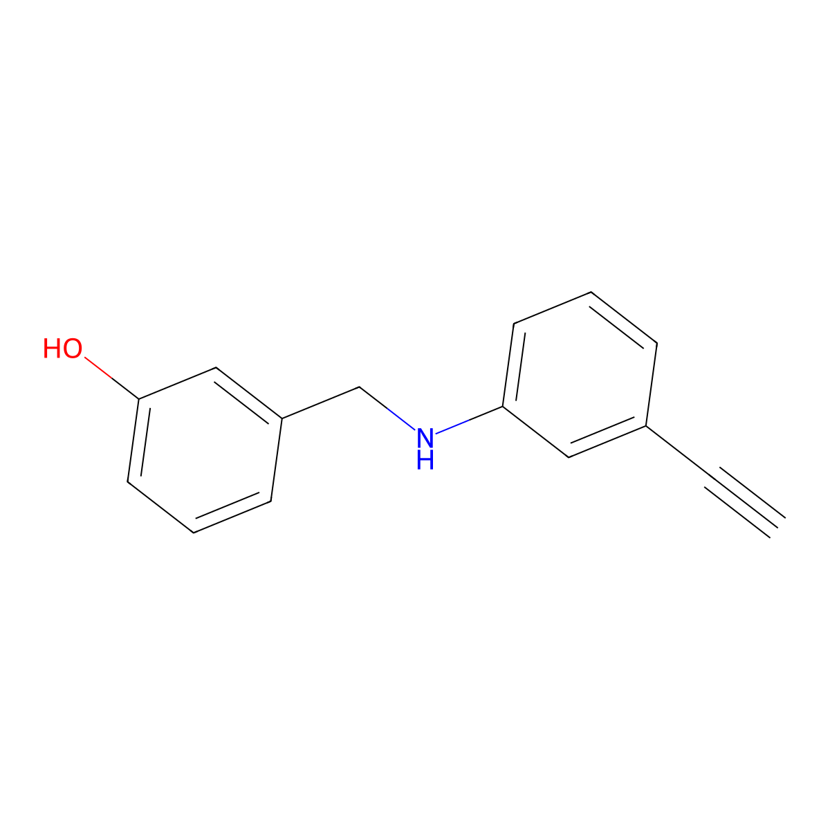 3-[(3-Ethynylanilino)methyl]phenol molecular structure, CAS 1019518-00-3