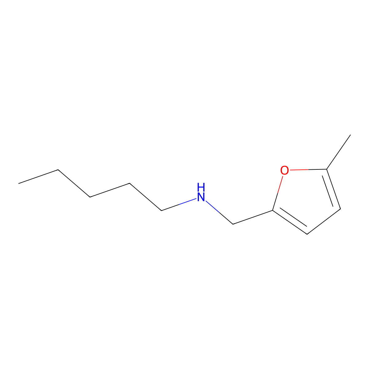 [(5-Methylfuran-2-YL)methyl](pentyl)amine molecular structure, CAS 1019518-02-5
