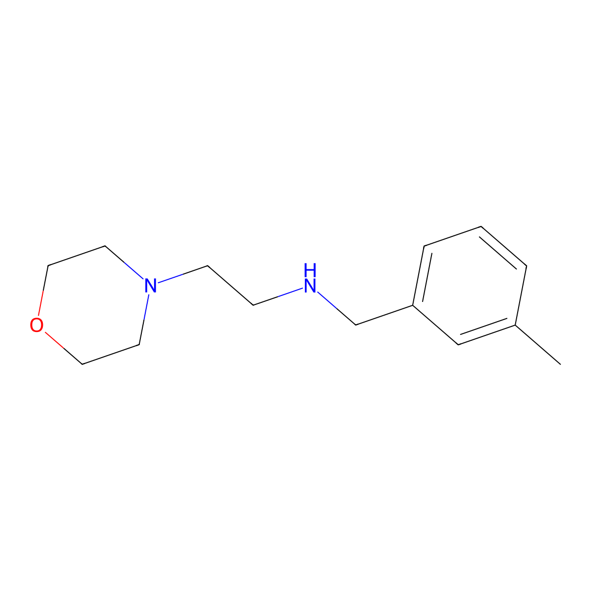 [(3-Methylphenyl)methyl][2-(morpholin-4-yl)ethyl]amine molecular structure, CAS 1019519-36-8