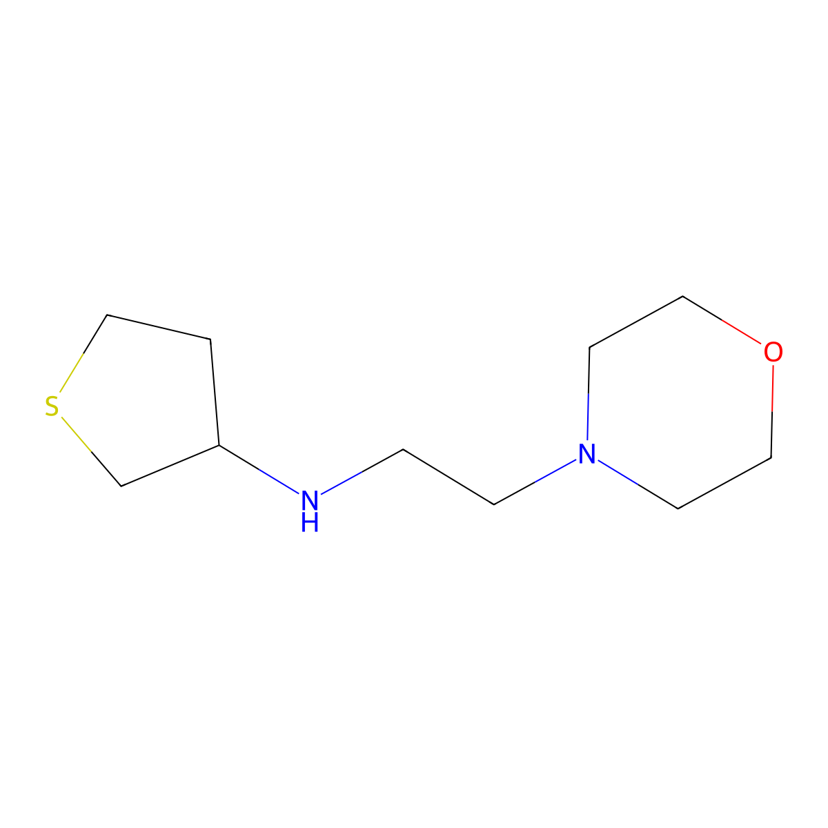 N-[2-(Morpholin-4-YL)ethyl]thiolan-3-amine molecular structure, CAS 1019519-40-4