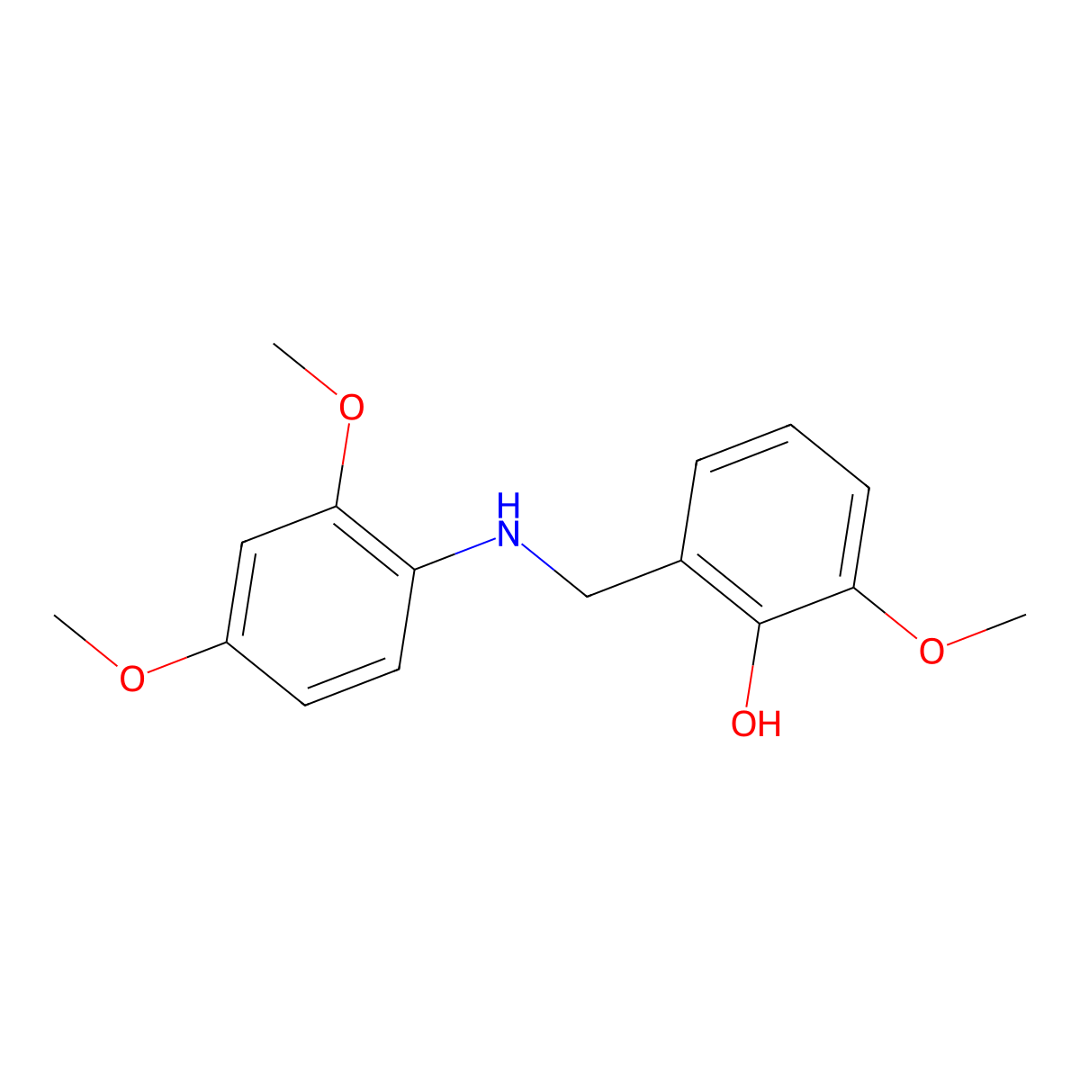 2-{[(2,4-Dimethoxyphenyl)amino]methyl}-6-methoxyphenol molecular structure, CAS 1019526-32-9