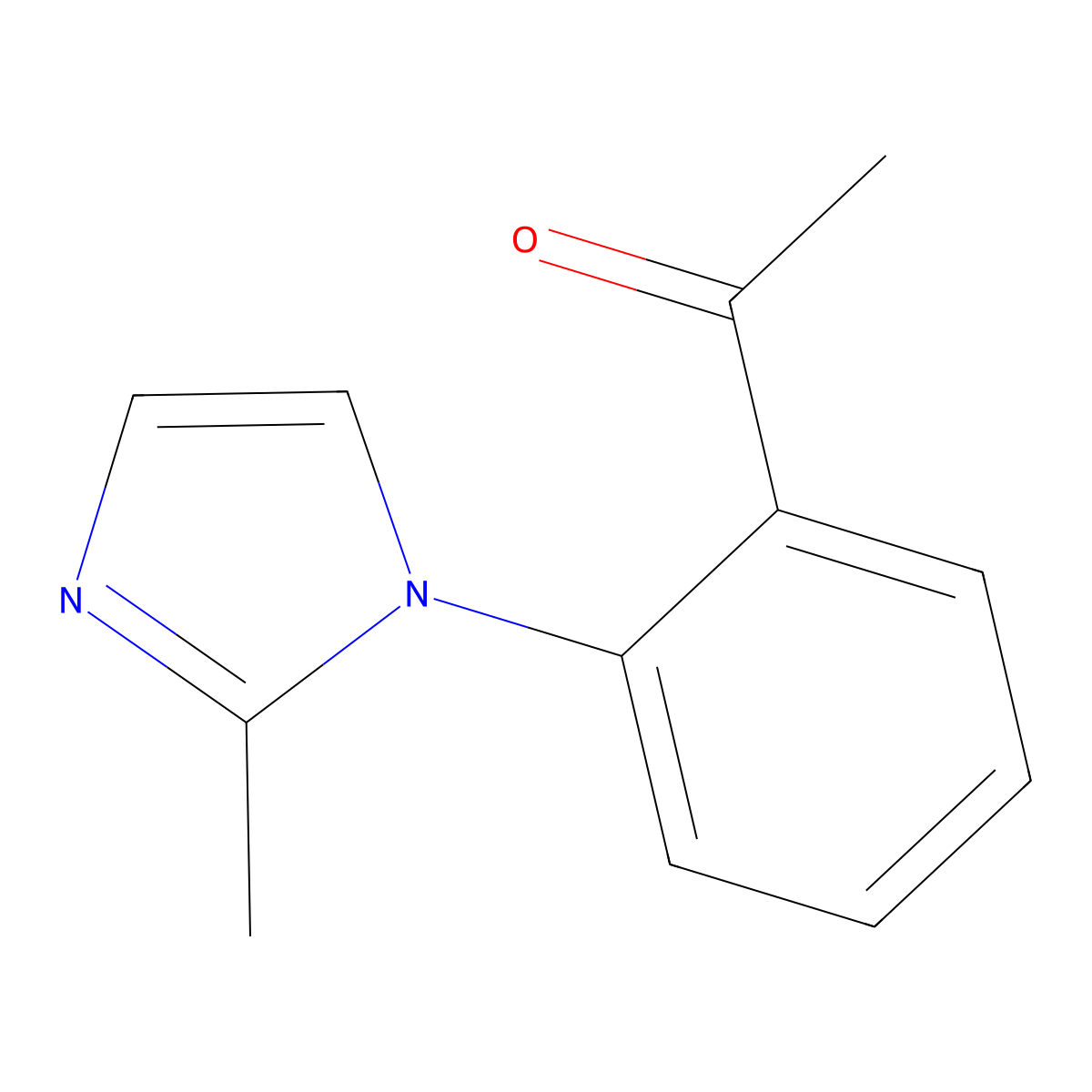1-[2-(2-Methyl-1H-imidazol-1-YL)phenyl]ethan-1-one molecular structure, CAS 1019528-48-3