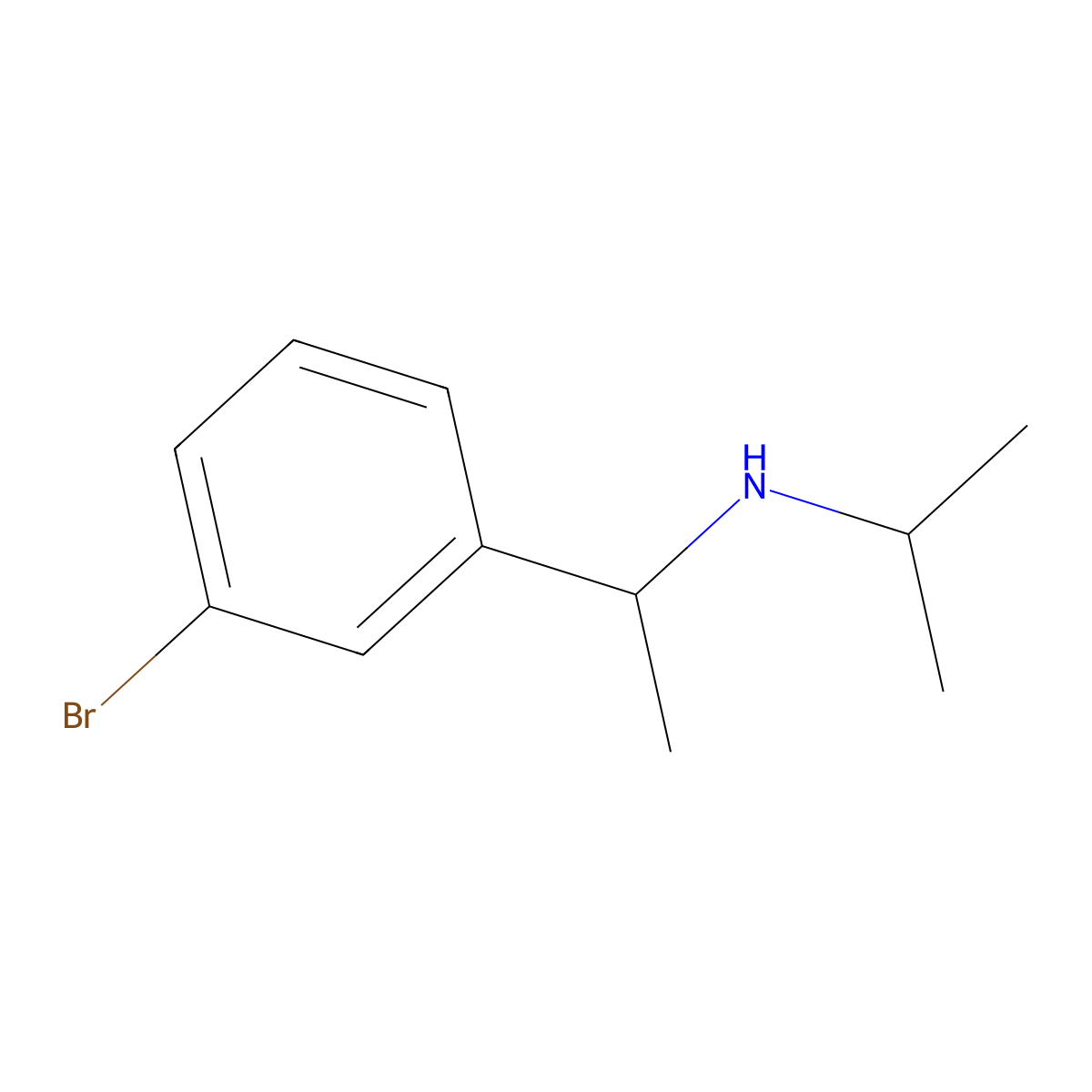 [1-(3-Bromophenyl)ethyl](propan-2-yl)amine molecular structure, CAS 1019528-58-5