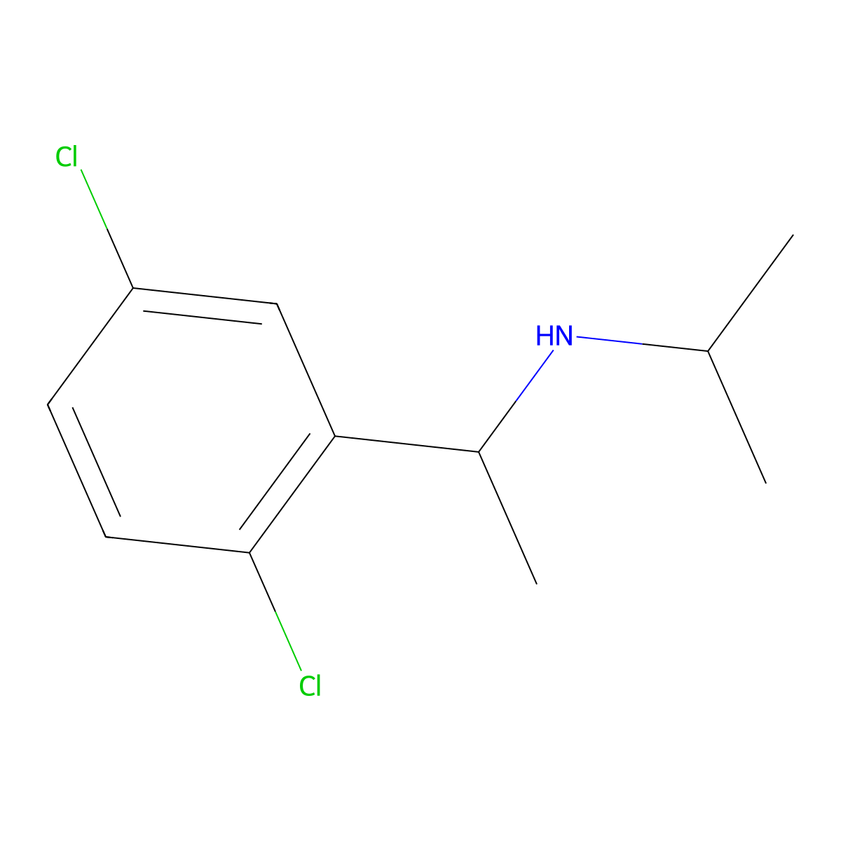 [1-(2,5-Dichlorophenyl)ethyl](propan-2-yl)amine molecular structure, CAS 1019528-82-5
