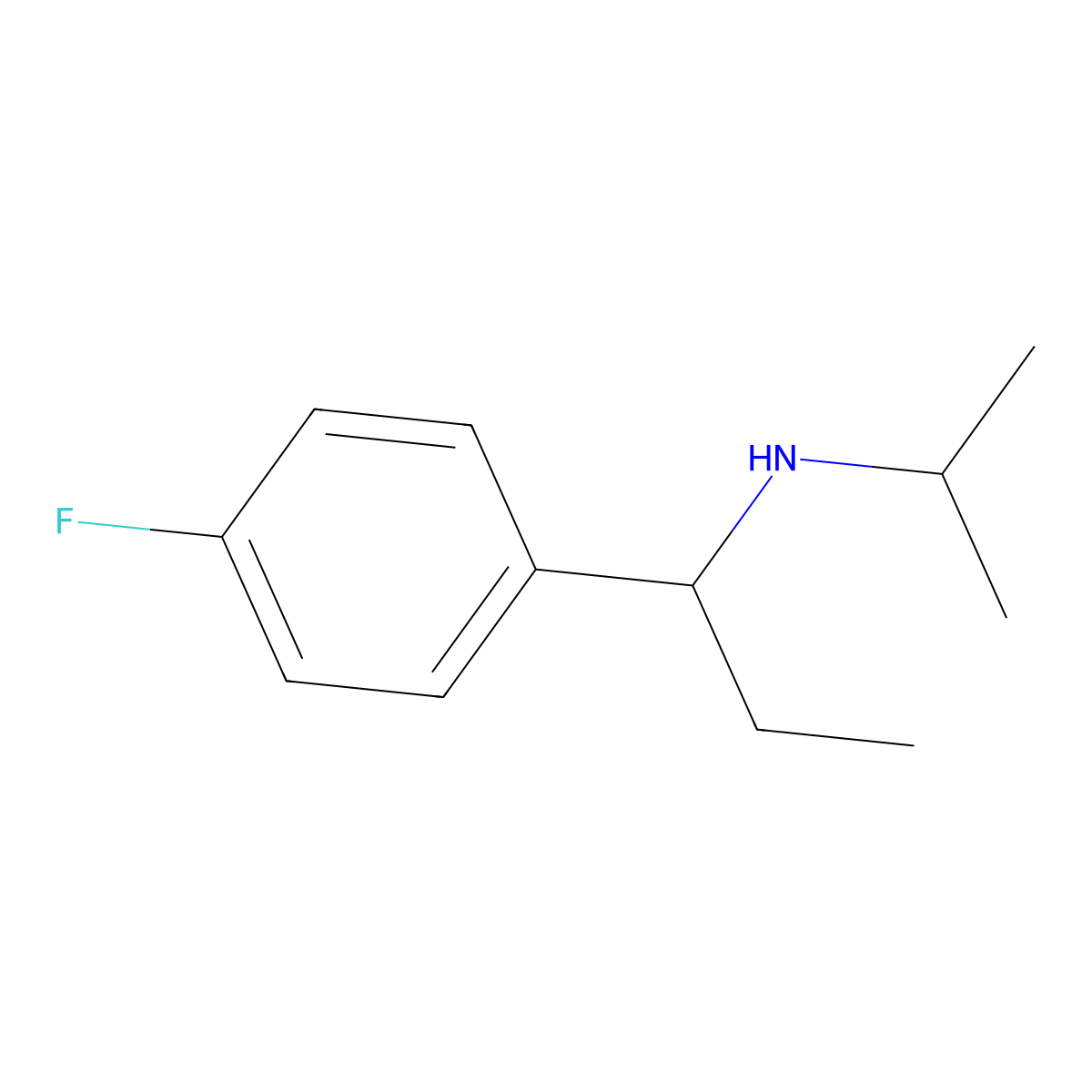 [1-(4-Fluorophenyl)propyl](propan-2-yl)amine molecular structure, CAS 1019528-85-8
