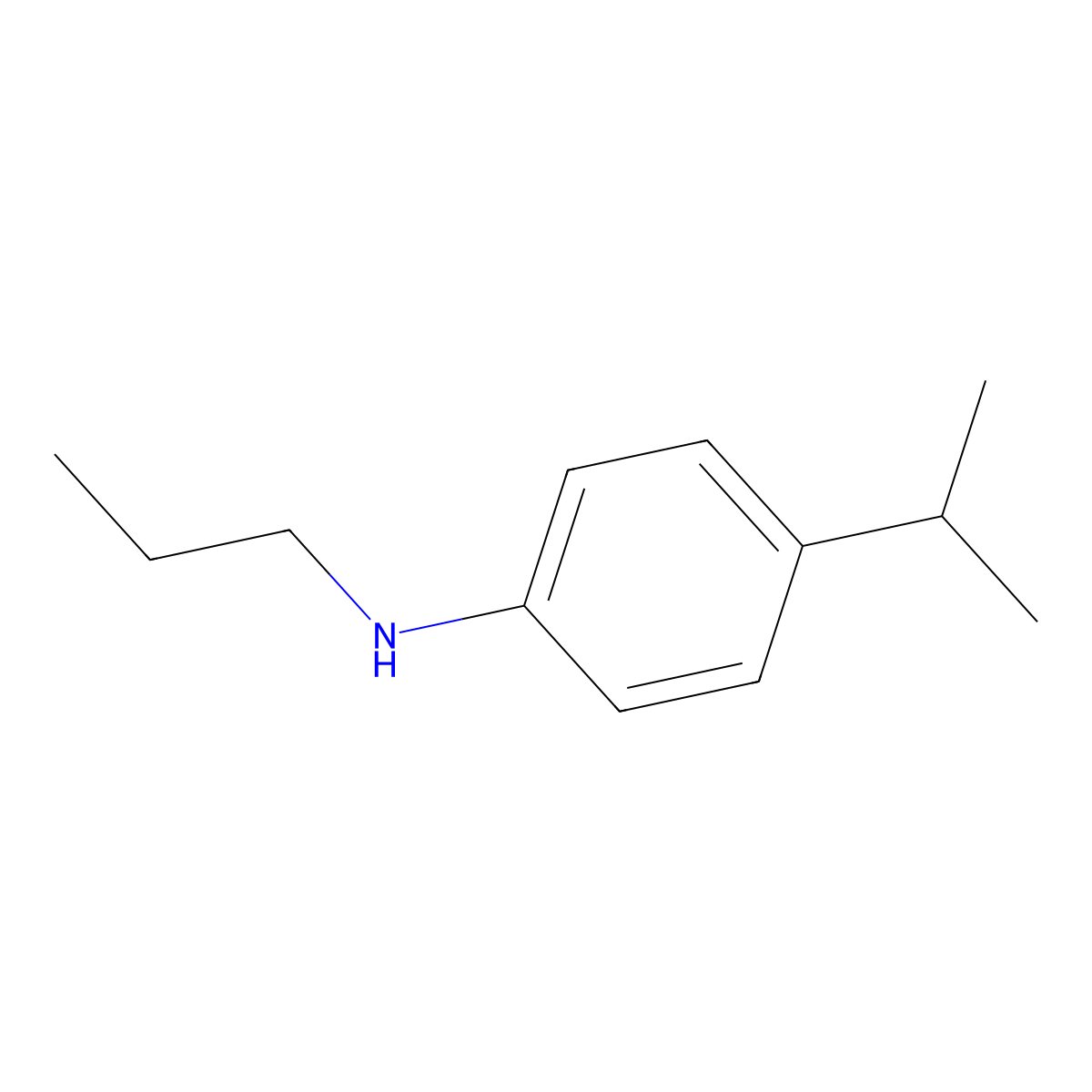 (4-Isopropylphenyl)propylamine molecular structure, CAS 1019529-87-3