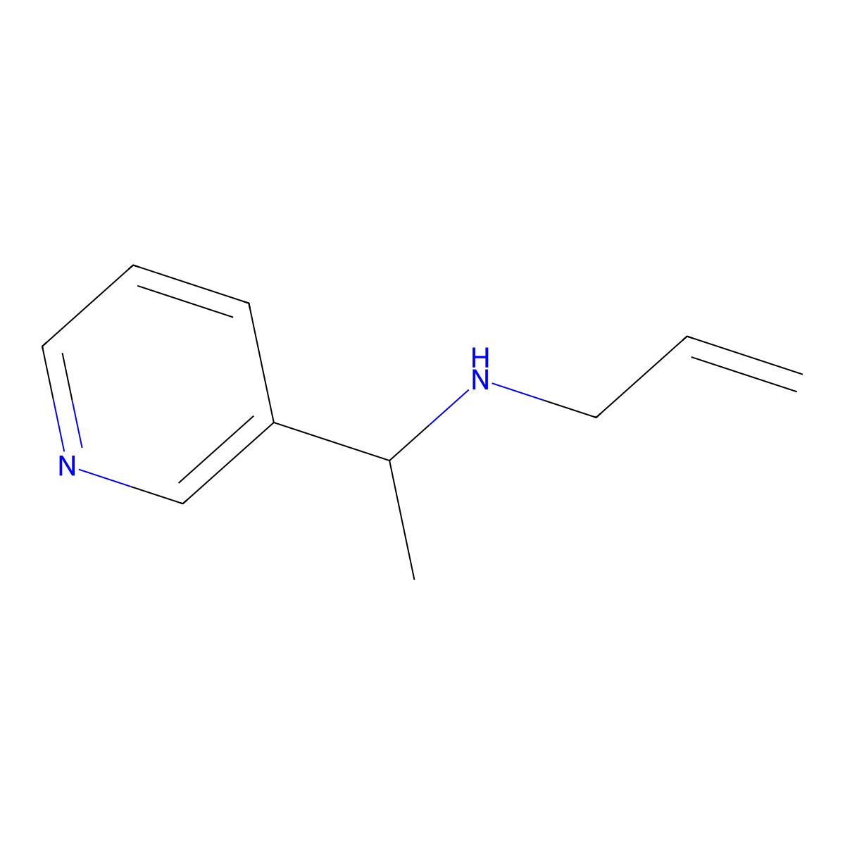 (Prop-2-en-1-yl)[1-(pyridin-3-yl)ethyl]amine molecular structure, CAS 1019537-56-4