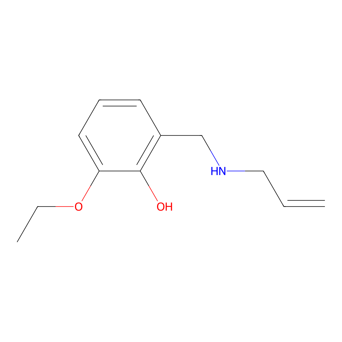 2-Ethoxy-6-{[(prop-2-en-1-yl)amino]methyl}phenol molecular structure, CAS 1019537-59-7
