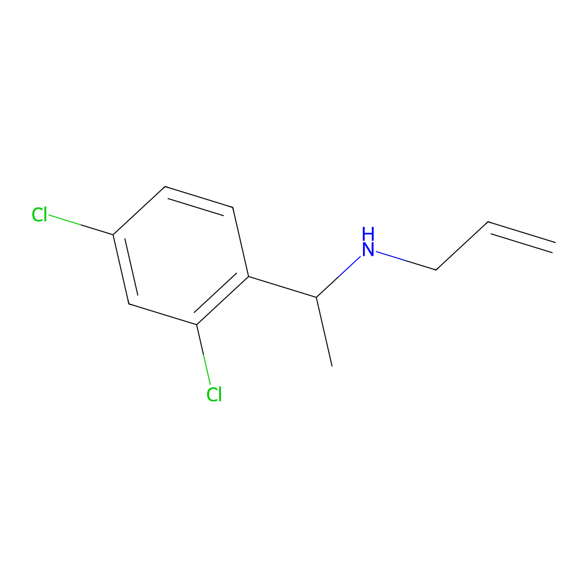 [1-(2,4-Dichlorophenyl)ethyl](prop-2-EN-1-YL)amine molecular structure, CAS 1019537-71-3