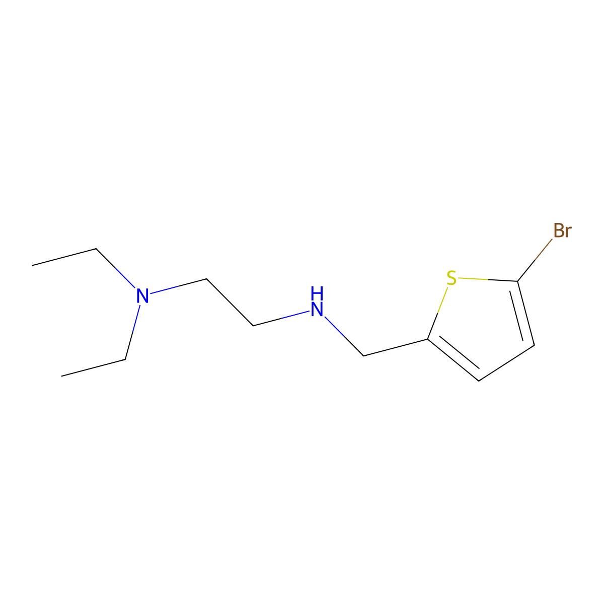 [(5-Bromothiophen-2-YL)methyl][2-(diethylamino)ethyl]amine molecular structure, CAS 1019539-50-4