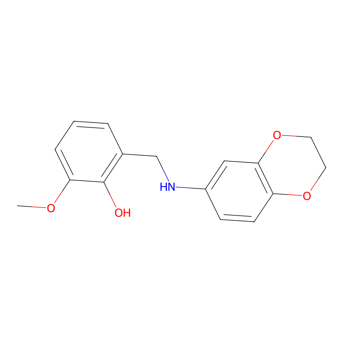 2-[(2,3-Dihydro-1,4-benzodioxin-6-ylamino)methyl]-6-methoxyphenol molecular structure, CAS 1019541-34-4