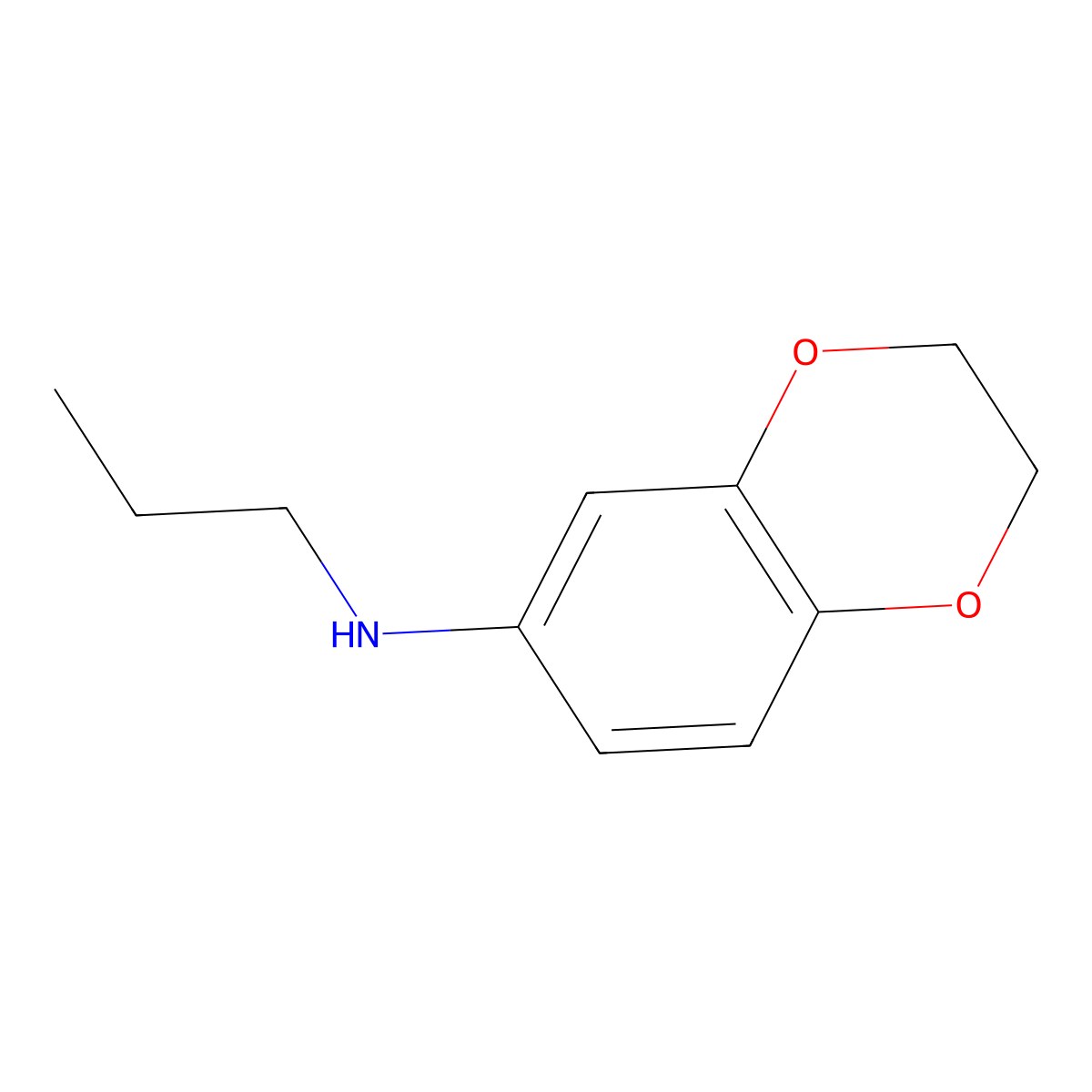 N-propyl-2,3-dihydro-1,4-benzodioxin-6-amine molecular structure, CAS 1019541-67-3
