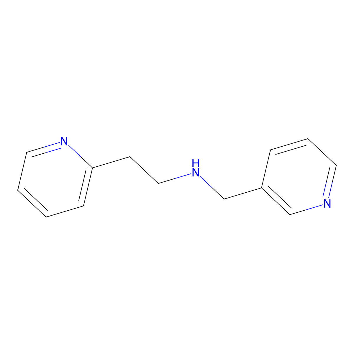 [2-(Pyridin-2-yl)ethyl](pyridin-3-ylmethyl)amine molecular structure, CAS 1019542-07-4