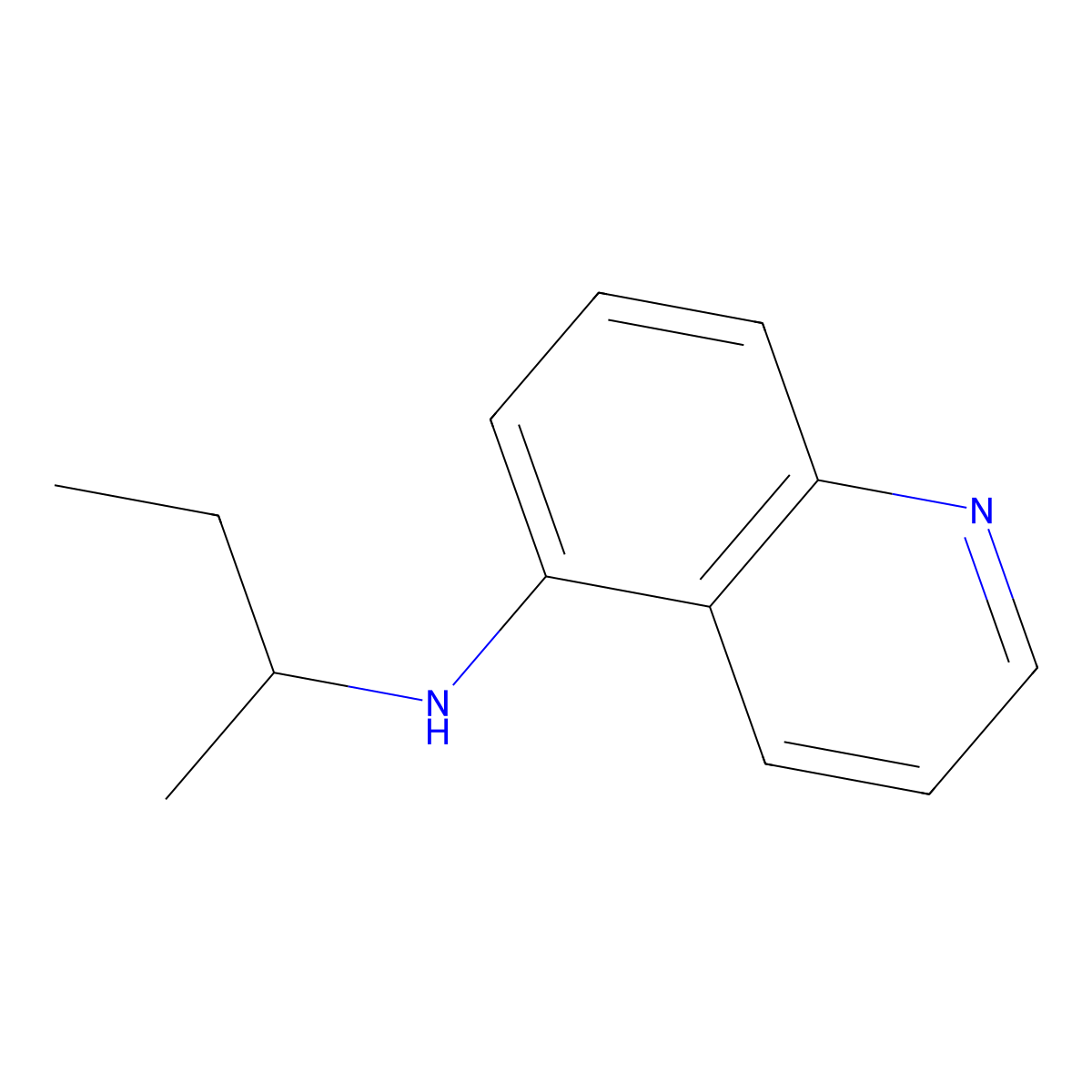 N-(butan-2-yl)quinolin-5-amine molecular structure, CAS 1019543-70-4