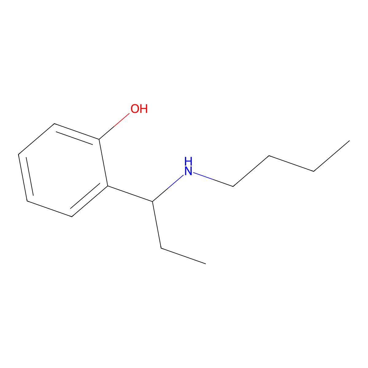 2-[1-(Butylamino)propyl]phenol molecular structure, CAS 1019544-32-1