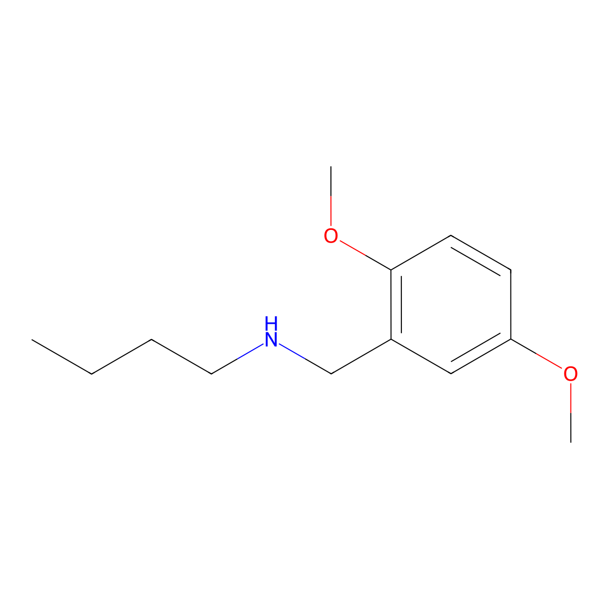 Butyl[(2,5-dimethoxyphenyl)methyl]amine molecular structure, CAS 1019544-47-8