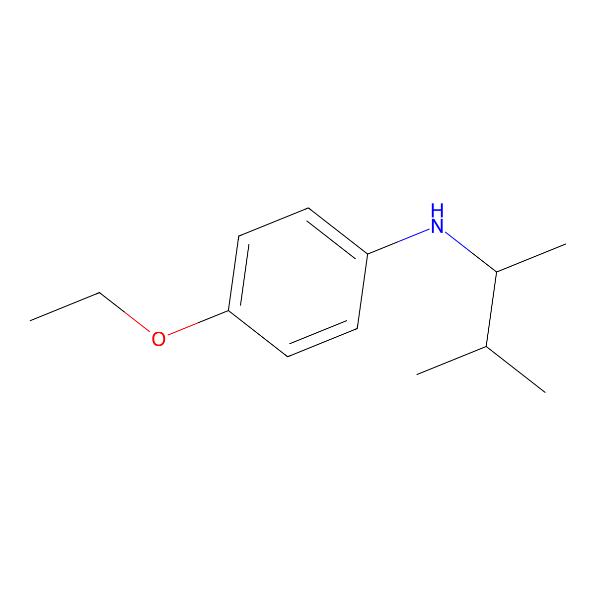 4-ethoxy-N-(3-methylbutan-2-yl)aniline molecular structure, CAS 1019544-77-4
