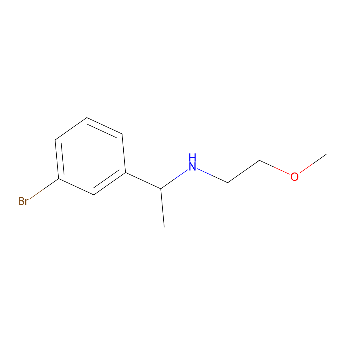[1-(3-Bromophenyl)ethyl](2-methoxyethyl)amine molecular structure, CAS 1019550-88-9