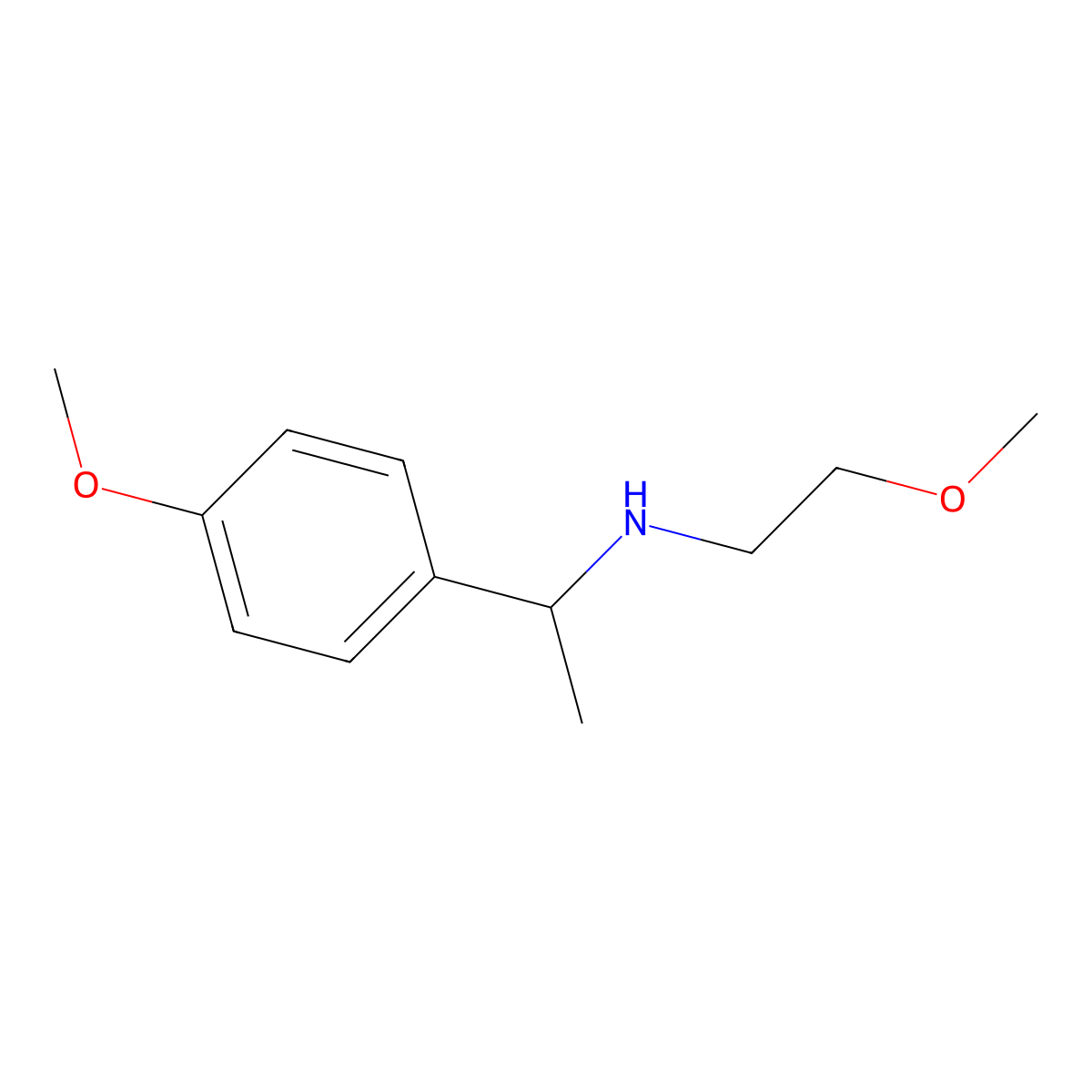 (2-Methoxyethyl)[1-(4-methoxyphenyl)ethyl]amine molecular structure, CAS 1019551-04-2
