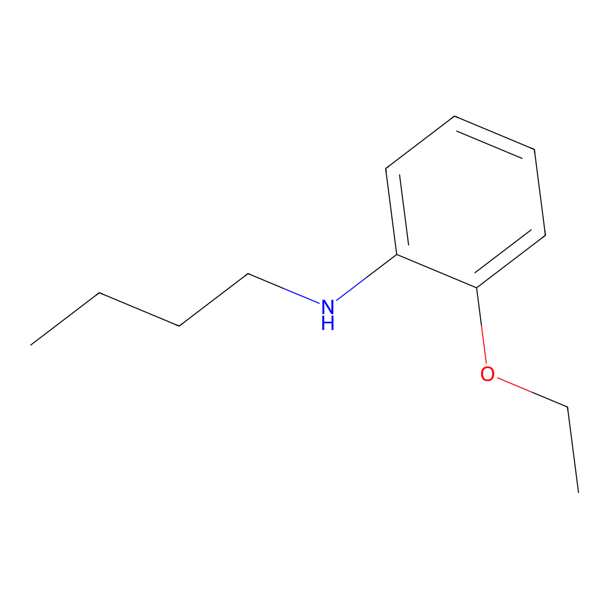 N-butyl-2-ethoxyaniline molecular structure, CAS 1019551-13-3
