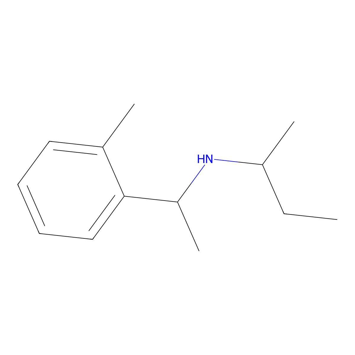 (Butan-2-yl)[1-(2-methylphenyl)ethyl]amine molecular structure, CAS 1019552-40-9