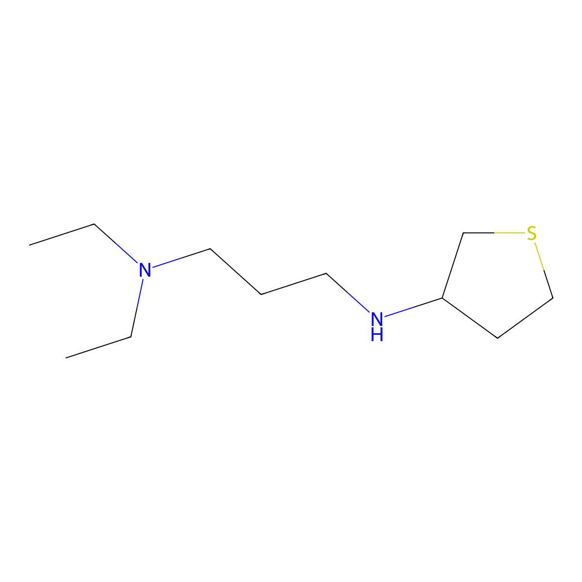 N-[3-(Diethylamino)propyl]thiolan-3-amine molecular structure, CAS 1019552-60-3